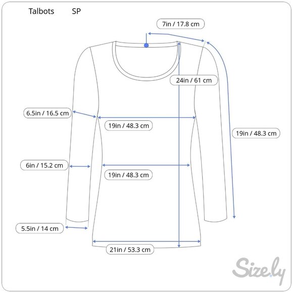 Talbots Petites V-Neck 3/4-Sleeve Pullover Tunic Top Blouse Women's Sz SP - Picture 10 of 10